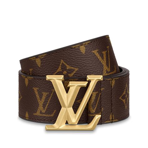 lv damier belt gold buckle black|lv pyramide belt for sale.